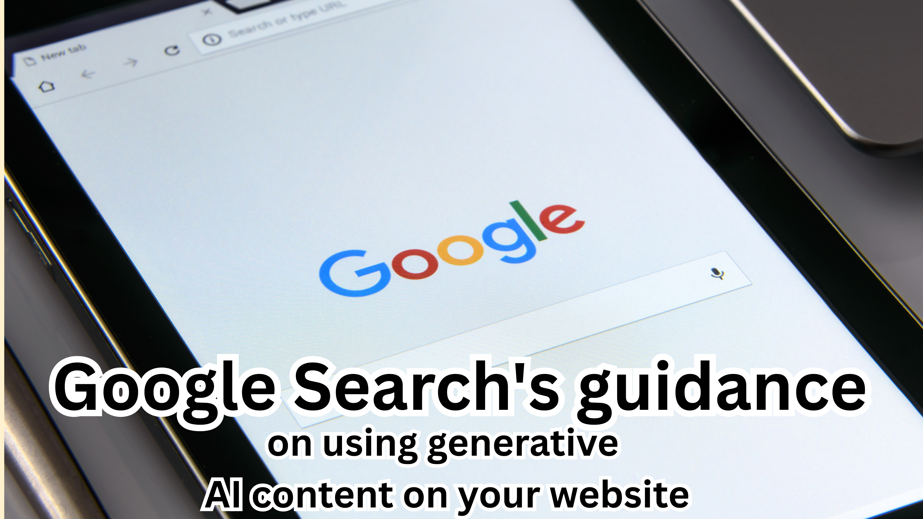 Google Search's guidance on using generative AI content on your website