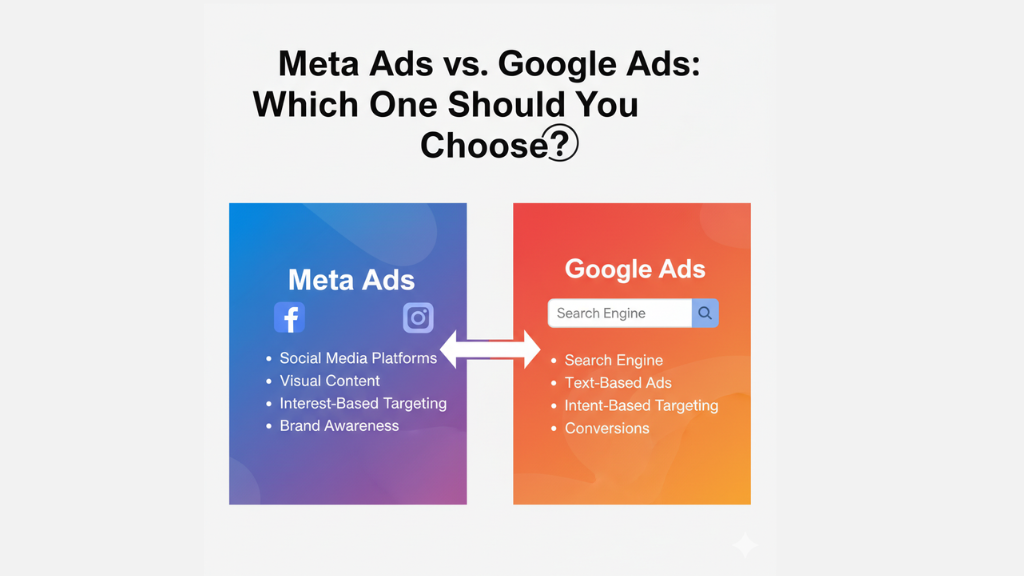 Meta Ads vs. Google Ads: Which One Should You Choose?